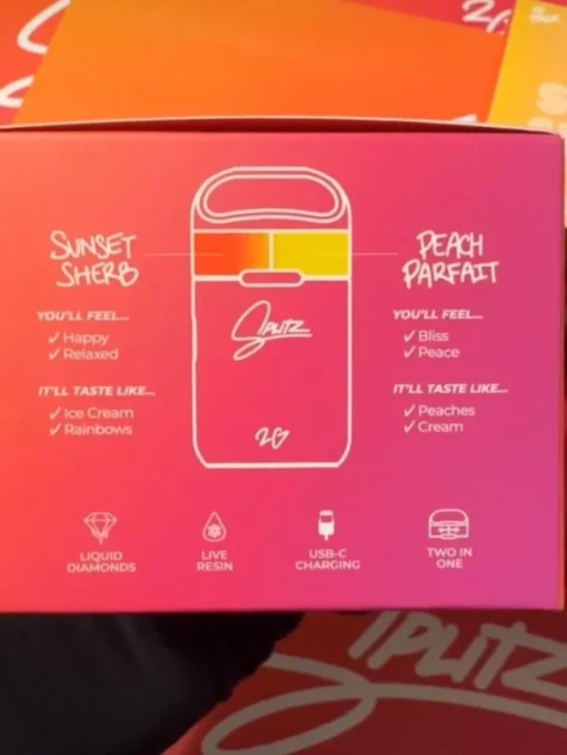 Splitz 2g Sunset Disposable